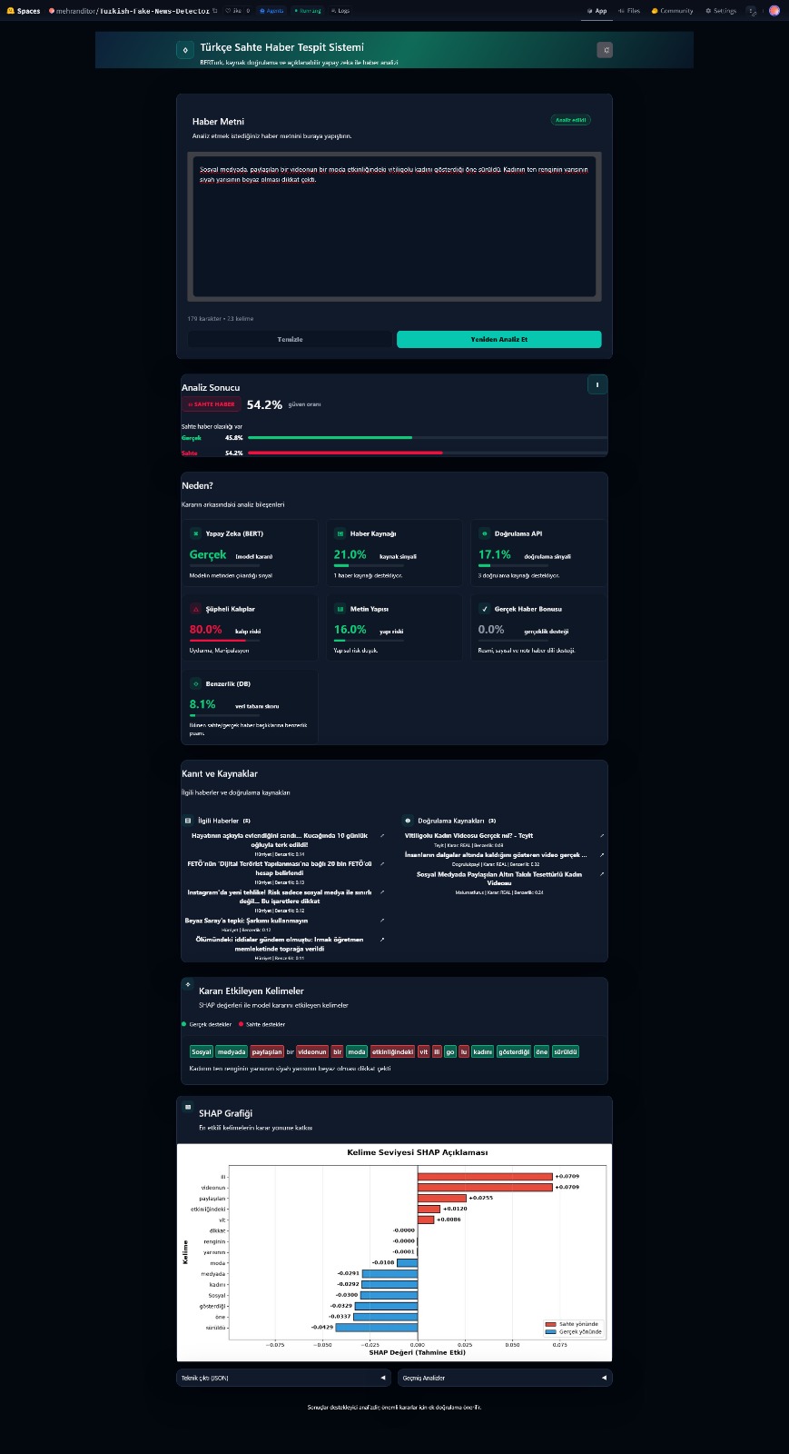Turkish Fake News Detection